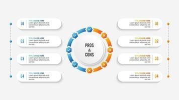 Process Workflow, Dos and Don'ts, Comparison Chart Infographic Template Design vector