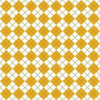 Simple Orange And White Seamless Argyle Pattern vector