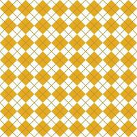 Simple Orange And White Seamless Argyle Pattern vector