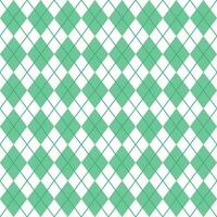 Green And White Seamless Argyle Pattern vector