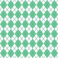 Green And White Seamless Argyle Pattern vector