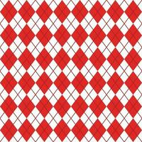 Red And White Seamless Argyle Pattern vector