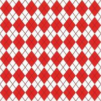 Red And White Seamless Argyle Pattern vector