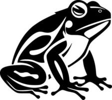 Frog, Black and White Vector illustration