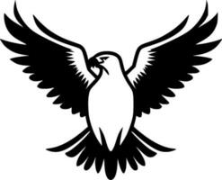 Eagle, Minimalist and Simple Silhouette - Vector illustration