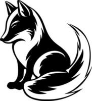 Fox, Minimalist and Simple Silhouette - Vector illustration