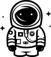 Astronaut - Minimalist and Flat Logo - Vector illustration