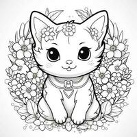 Kawaii Coloring Page photo