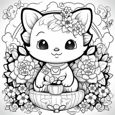 Hello Kitty Coloring Stock Photos, Images and Backgrounds for Free Download