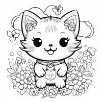 Kawaii Coloring Page photo