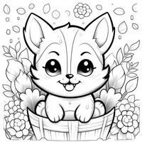 Kawaii Coloring Page photo