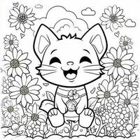 Kawaii Coloring Page photo