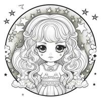 Kawaii Coloring Page photo