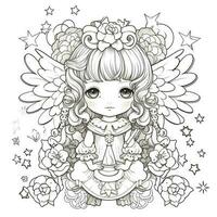 Kawaii Coloring Page photo