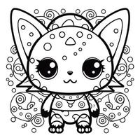 Kawaii Coloring Page photo