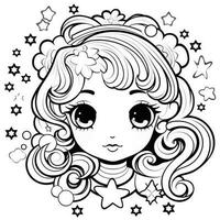 Kawaii Coloring Page photo