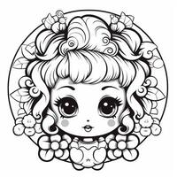 Kawaii Coloring Page photo