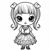 Kawaii Coloring Page photo