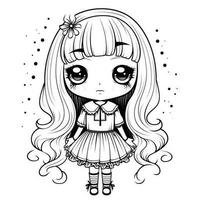 Kawaii Coloring Page photo