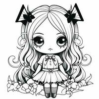 Kawaii Coloring Page photo