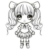 Kawaii Coloring Page photo