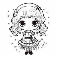 Kawaii Coloring Page photo