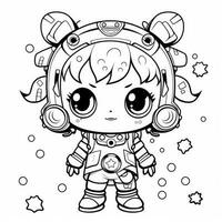 Kawaii Coloring Page photo