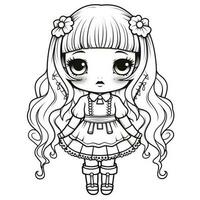 Kawaii Coloring Page photo