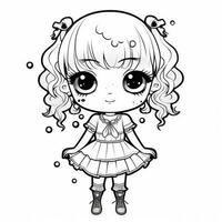 Kawaii Coloring Page photo