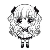 Kawaii Coloring Page photo