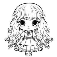 Kawaii Coloring Page photo