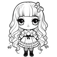 Kawaii Coloring Page photo