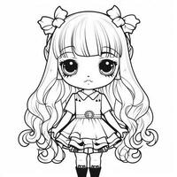 Kawaii Coloring Page photo