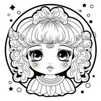 Kawaii Coloring Page photo