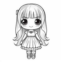 Kawaii Coloring Page photo