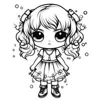 Kawaii Coloring Page photo