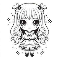 Kawaii Coloring Page photo