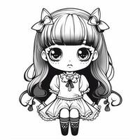 Kawaii Coloring Page photo