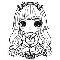 Kawaii Coloring Page photo