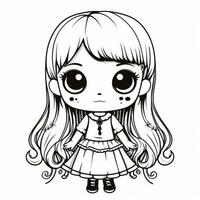 Kawaii Coloring Page photo