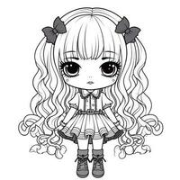 Kawaii Coloring Page photo