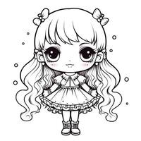 Kawaii Coloring Page photo