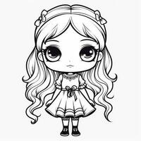 Kawaii Coloring Page photo