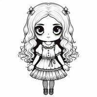 Kawaii Coloring Page photo