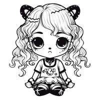 Kawaii Coloring Page photo