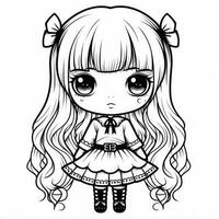 Kawaii Coloring Page photo