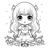 Kawaii Coloring Page photo