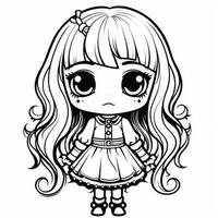 Kawaii Coloring Page photo