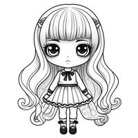 Kawaii Coloring Page photo