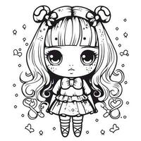 Kawaii Coloring Page photo